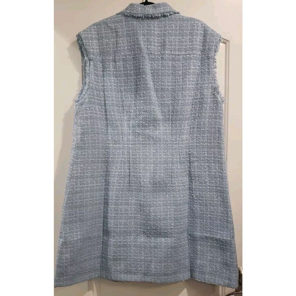 Maeve Anthropologie Sleeveless‎ Tweed Blazer Mini Dress Size 16W NWT MSRP $168 - Picture 5 of 11